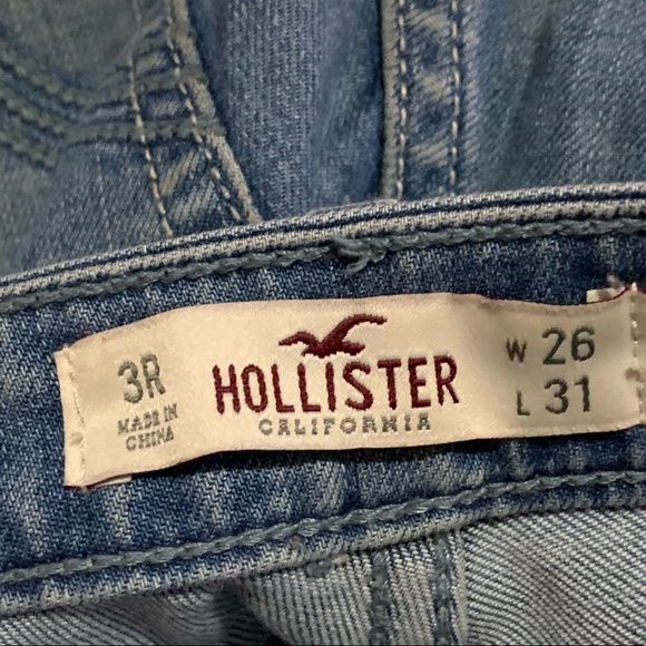 Hollister Distressed Embroidered Skinny Jeans size 26 - Picture 2 of 7